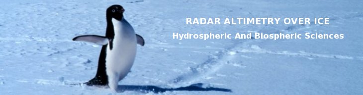 Radar Altimetry Over Ice Logo