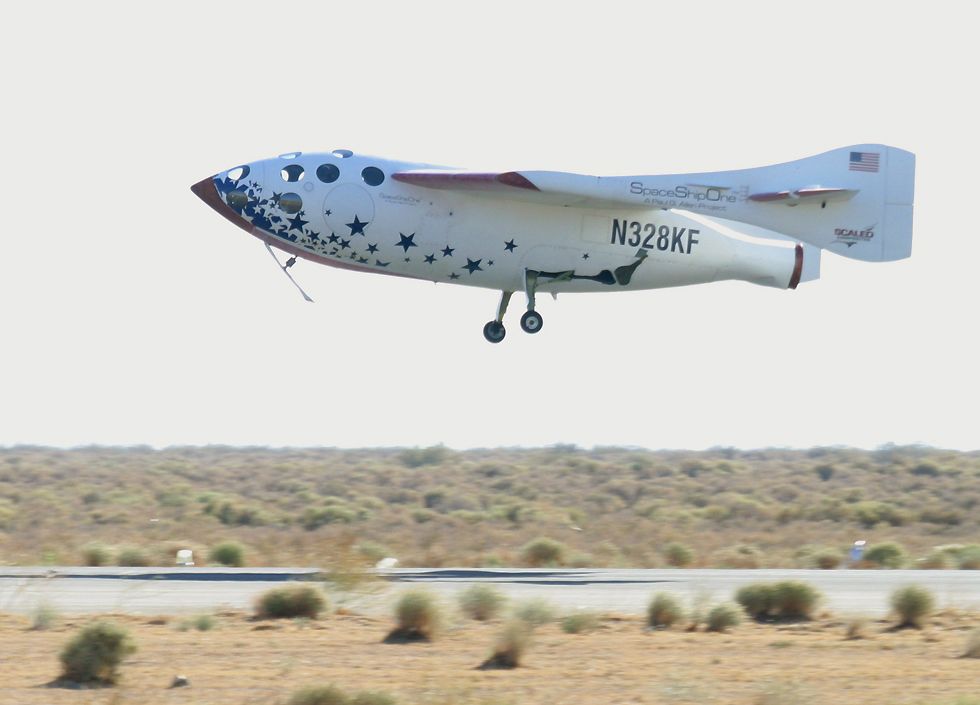 SpaceShipOne landing